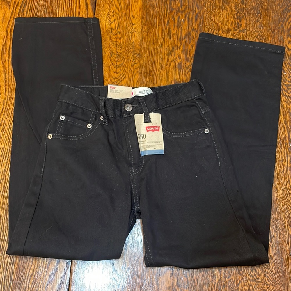 Black 550 Relaxed Levis Kids Slim 12 24x26